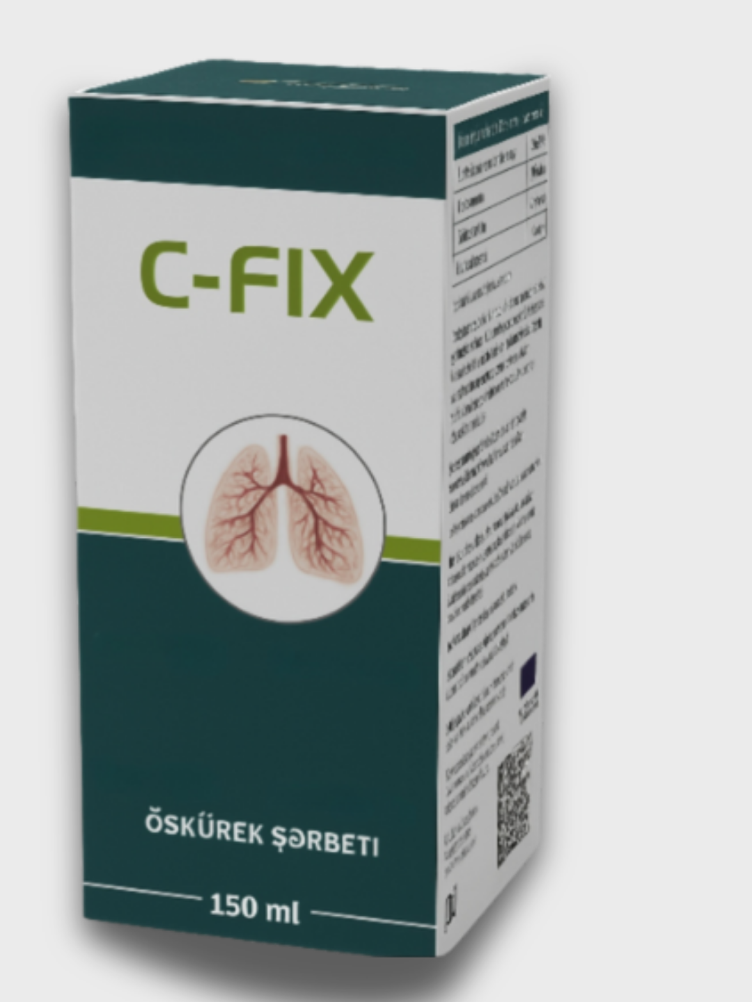 C-FIX  (Öskürək əleyhinə və mukolitik xüsusiyyətə malik preparat) 150 ml şərbət